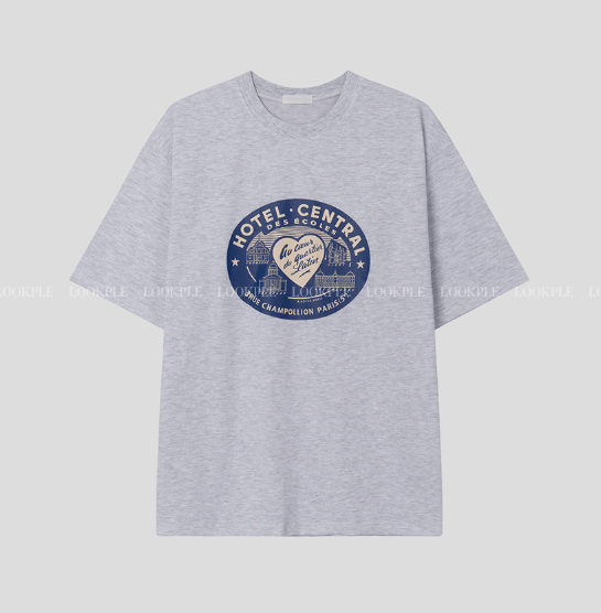 No-Mace Central Print Overfit Short Sleeve