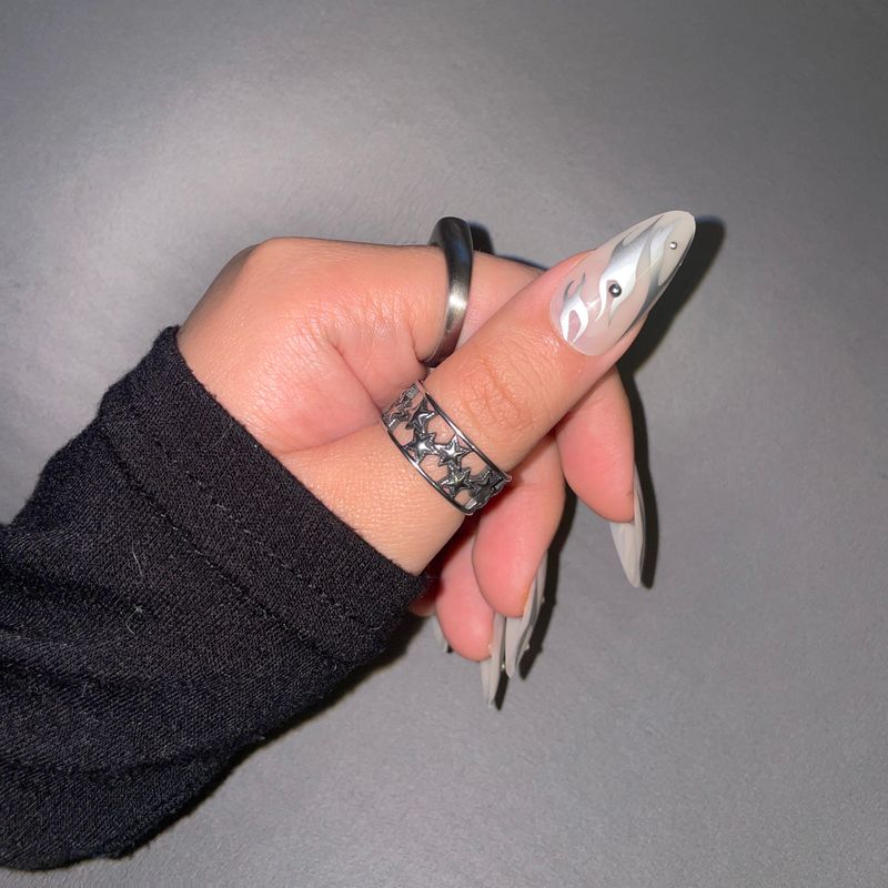 Multi Star Frame Open Ring