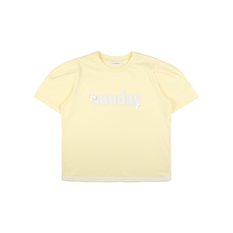 LACE LETTERING TS (2 COLORS)