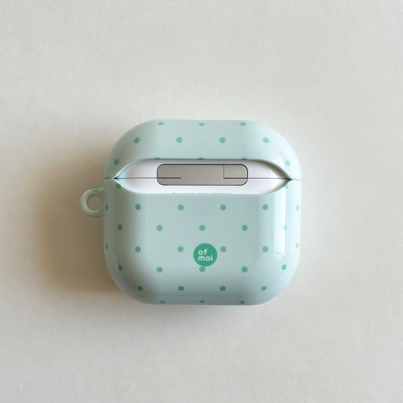 morning dew dot glossy hard airpods case