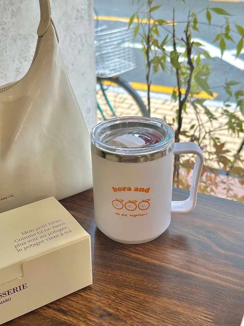 Tangerine Stainless Mug (400ml)