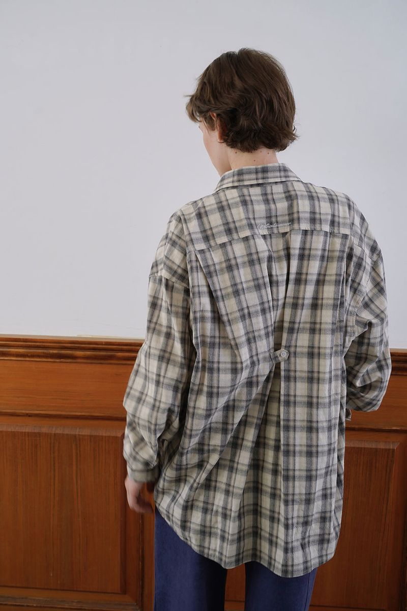Autumn check shirt_beige