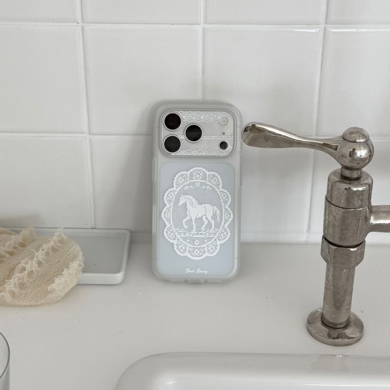 (반투명) horse lace phone case