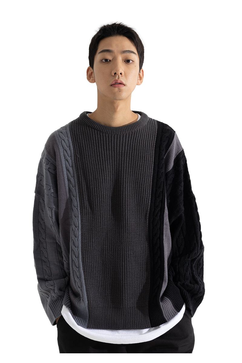 MULTIPLE INCISON CABLE KNIT MFONT002