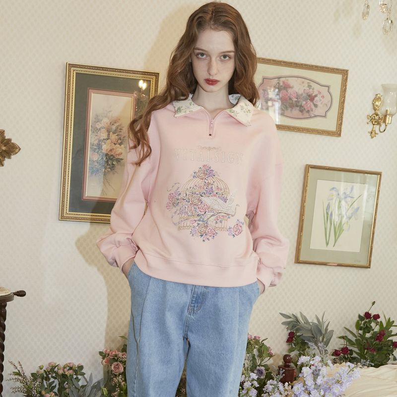 Bird case Zip-up Sweatshirt