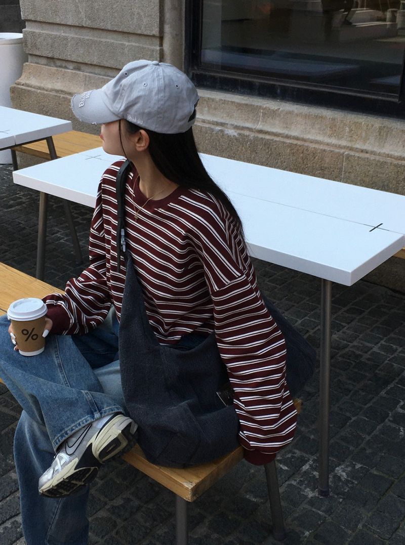 [Bellide made] HATE, STRIPE ROUND TRAINER