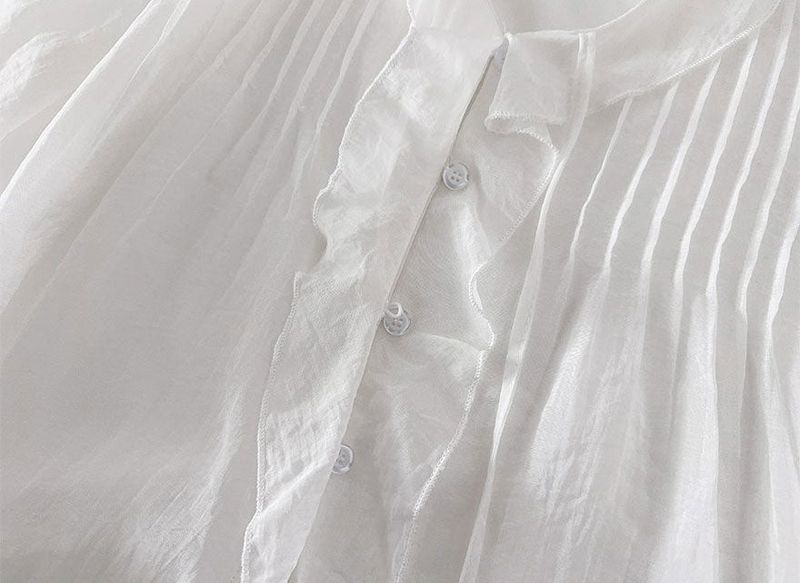 Poen puff string frilled blouse