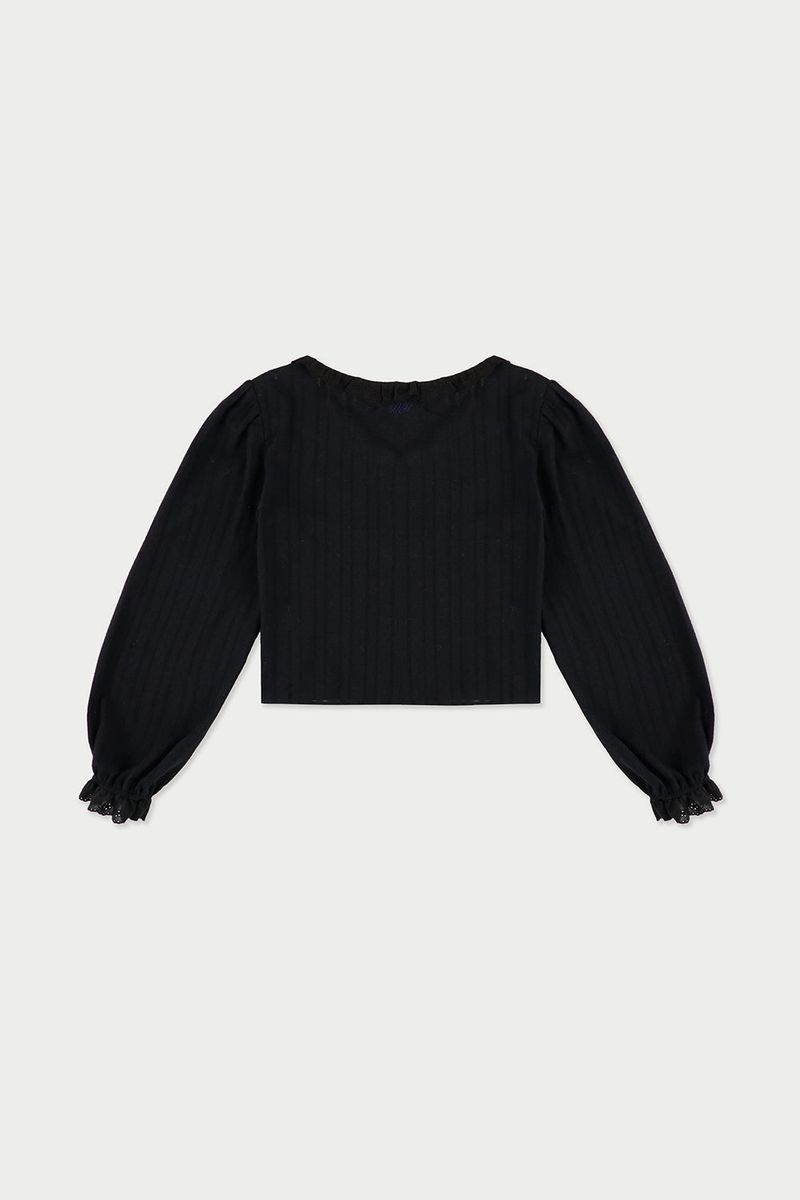 Prelin ribbon blouse_black