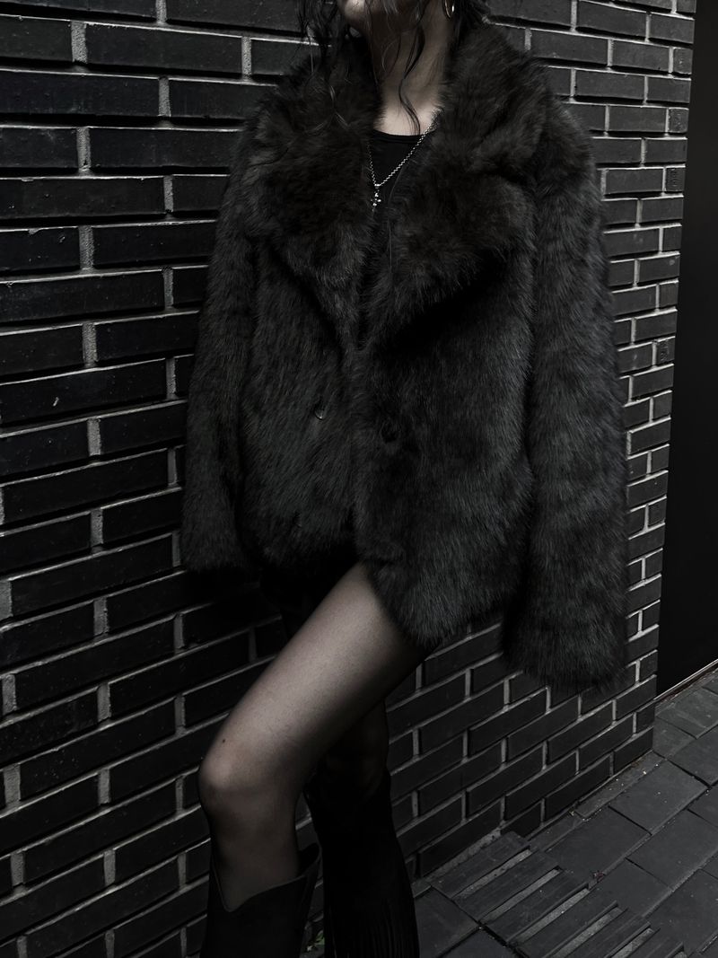 reversible fur mustang jacket (2color)