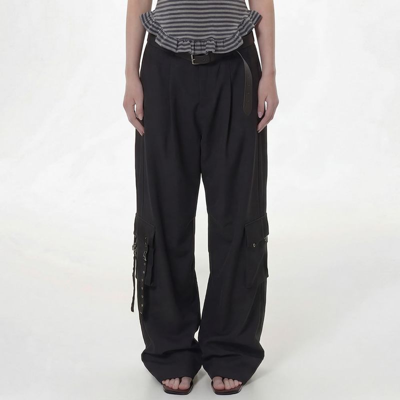 KANGAROO PANTS IN BLACK