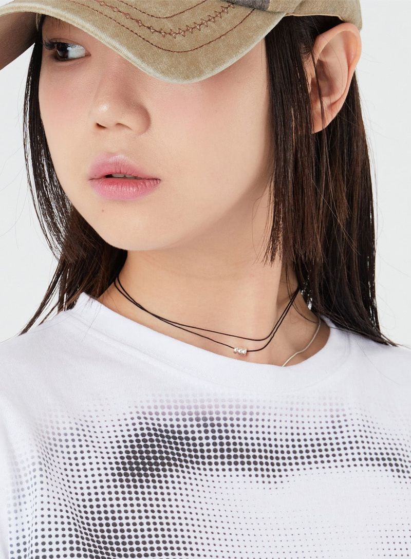 Raucohouse（ラウコハウス）の「Two line triple ring choker necklace（Accessories）」