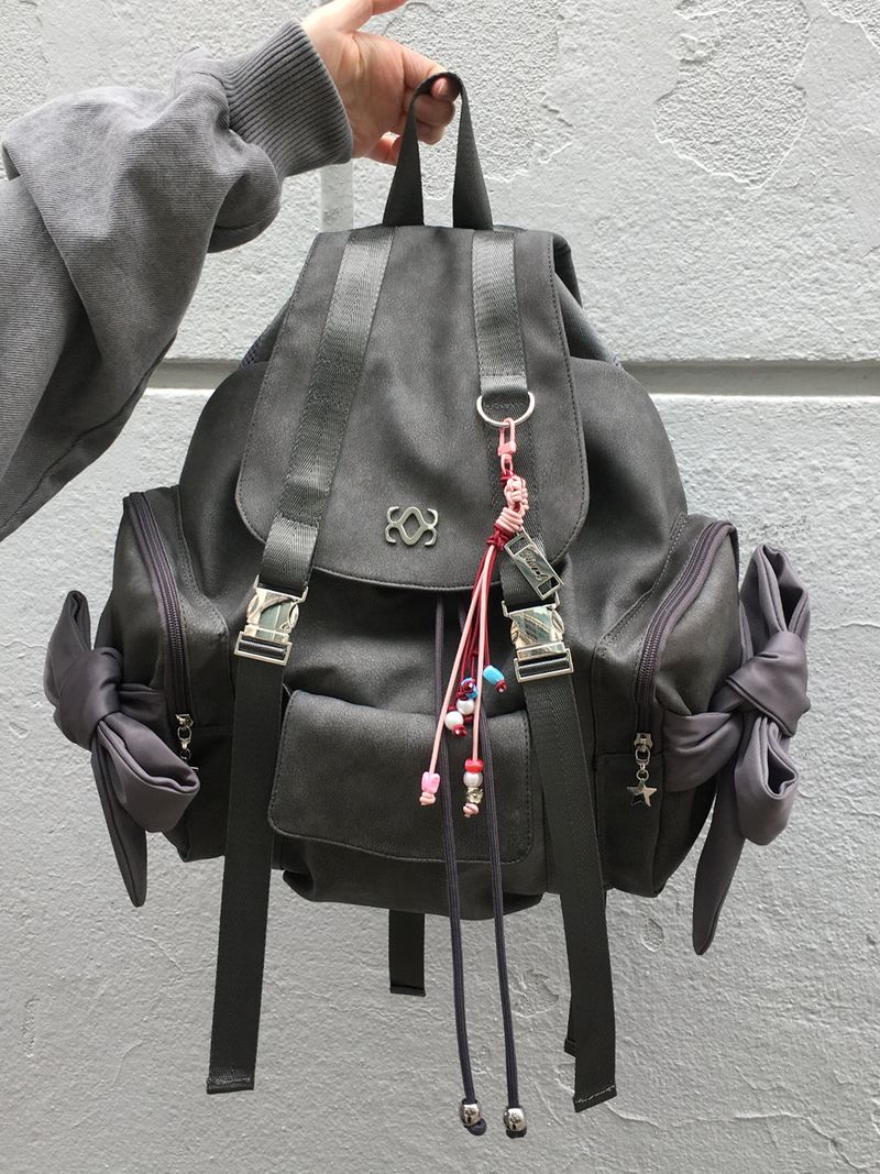 SIWL107（シウォル107）の「[Nubuck] Bow Backpack (Grey)（Bags）」