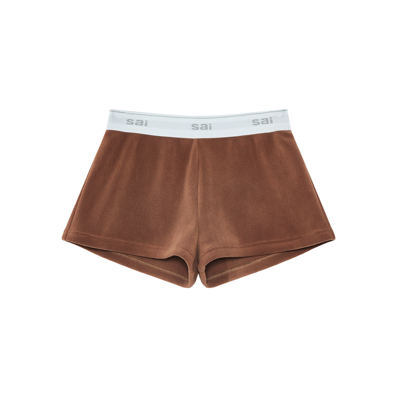 elastic fleece sai shorts
