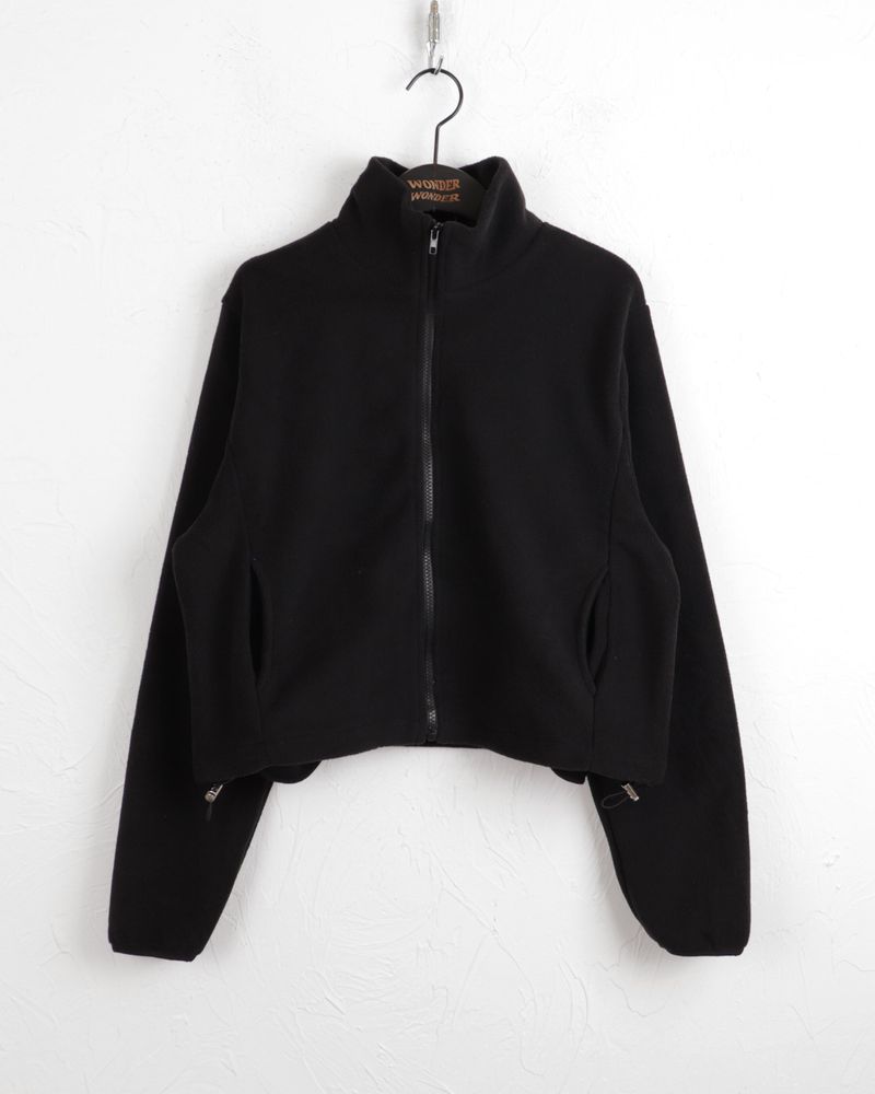 [MADE] Laco Basic String Semi-Crop Fleece Fleece Zip-up