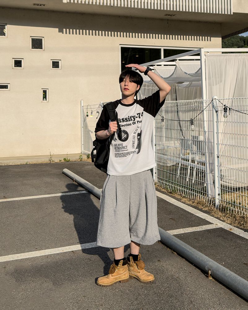 Bant Heavy Sweat Four-Tuck Bermuda Pants