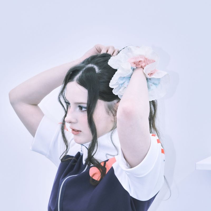 Lace scrunchie_candy mint