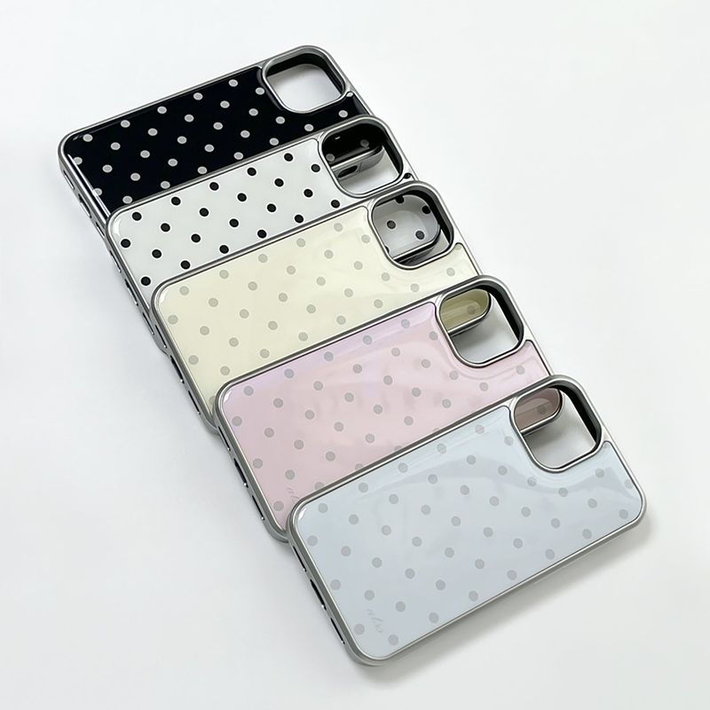 dot epoxy silver bumper case(black)