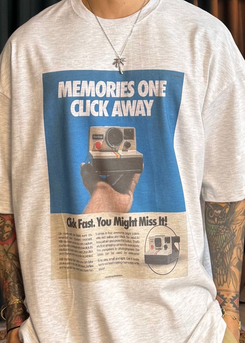 Camera Digital Printed Short Sleeve 3COLOR