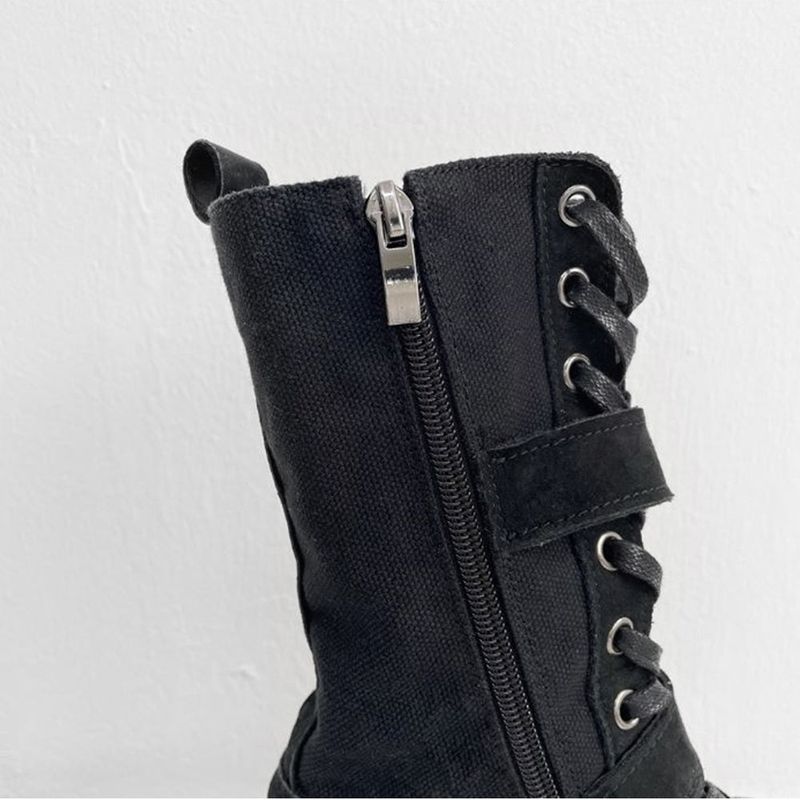 Sola Buckle Suede Middle Boots