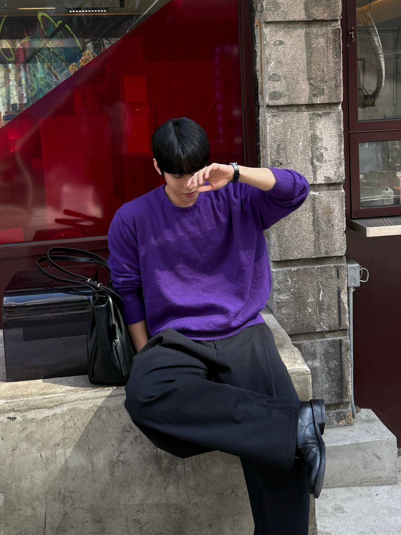 Fade cooling round knitwear