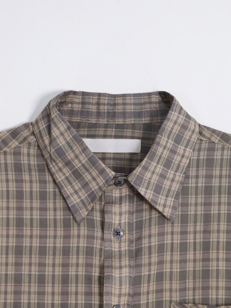 Mar over check shirt