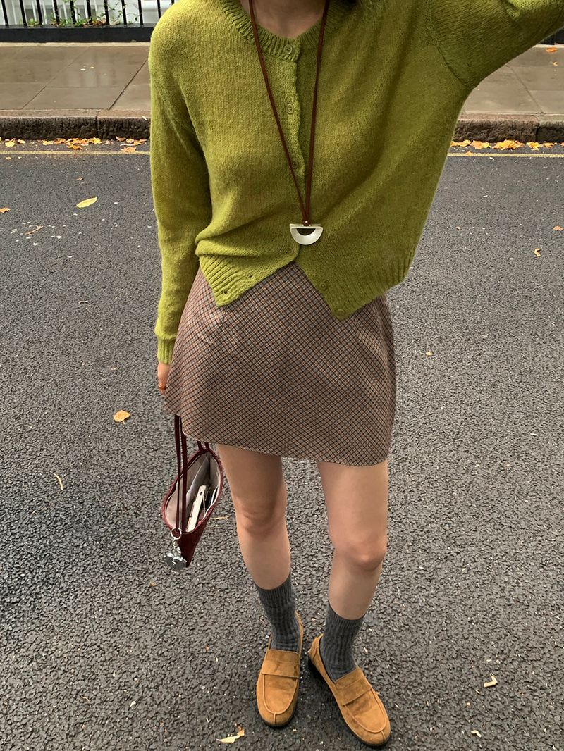 [MADE] Bellis checkered mini skirt