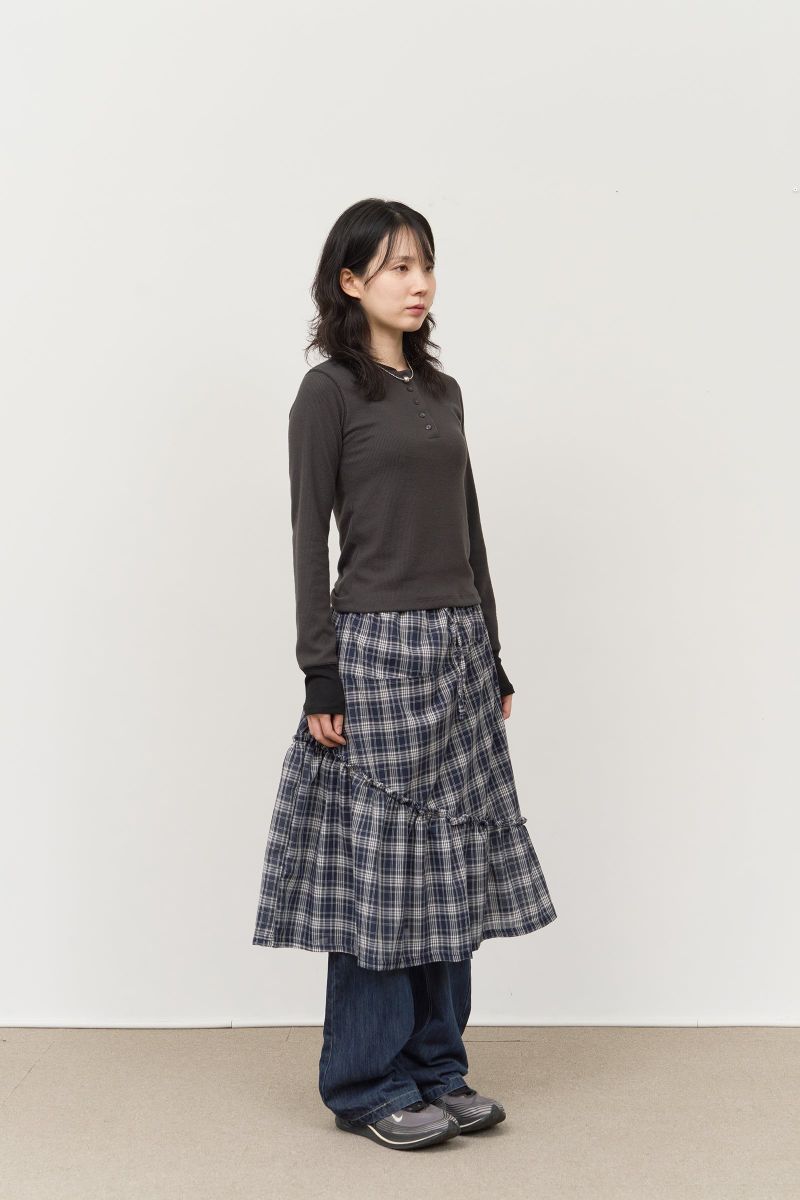 HIFIFNK(ハイファイファンク)の「(W) Folky Checked Skirt (2color)(Skirts)」