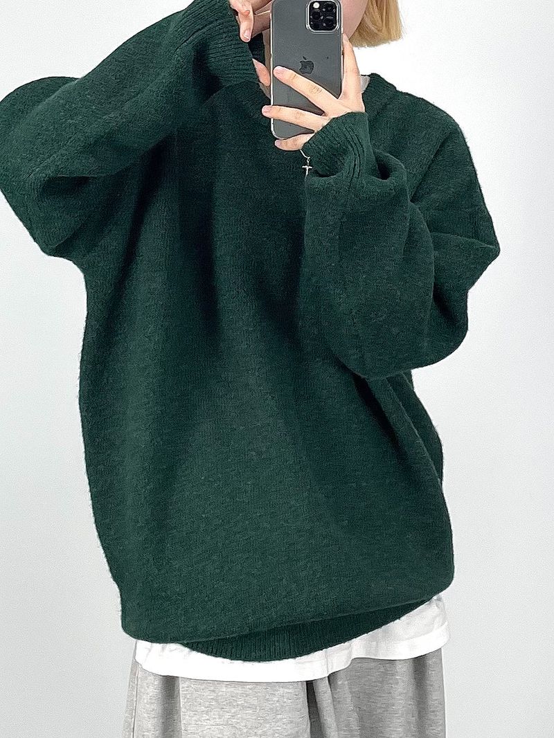 wool knit sweatshirt