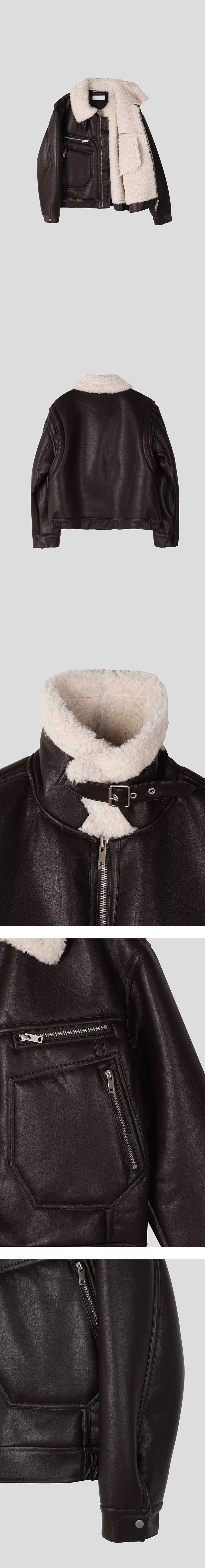  [F/W] Biker leather mustang(2color)