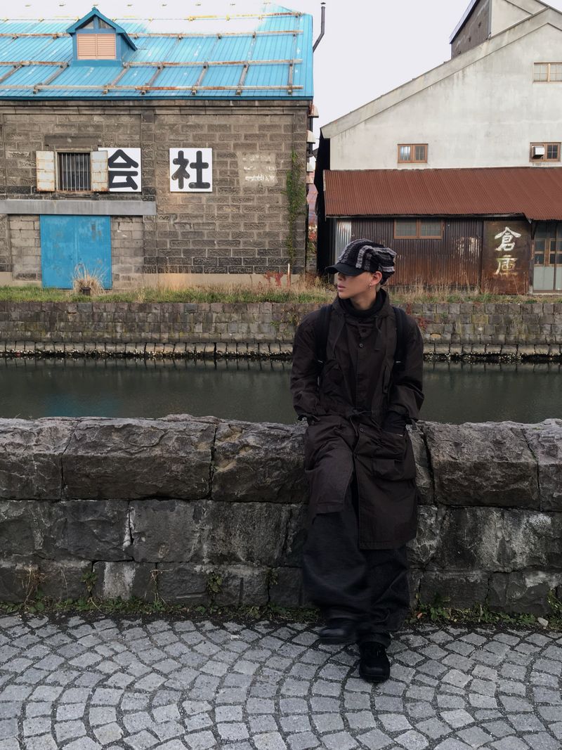 Fine Over Long Hooded Jacket 3C