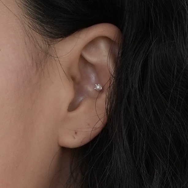 [925 Silver] ミニパールピアス