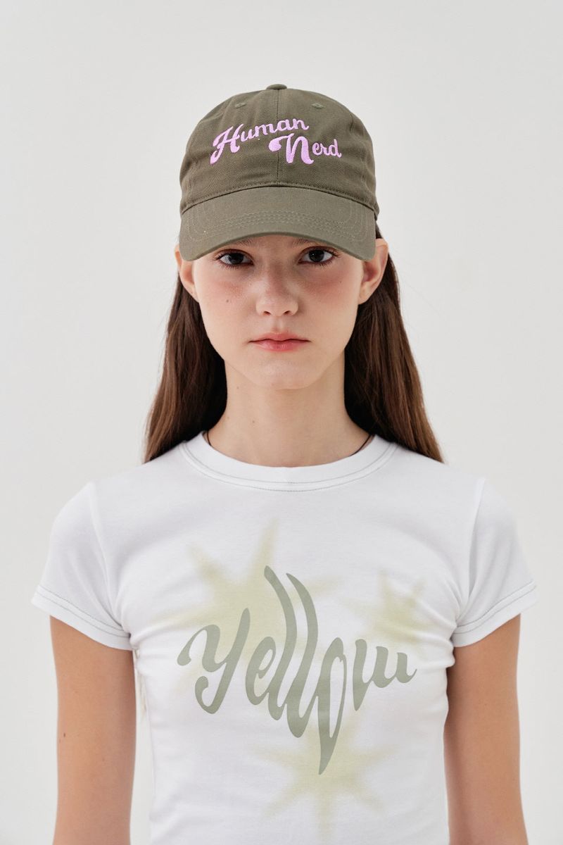 HUMAN NERD BALL CAP_KHAKI