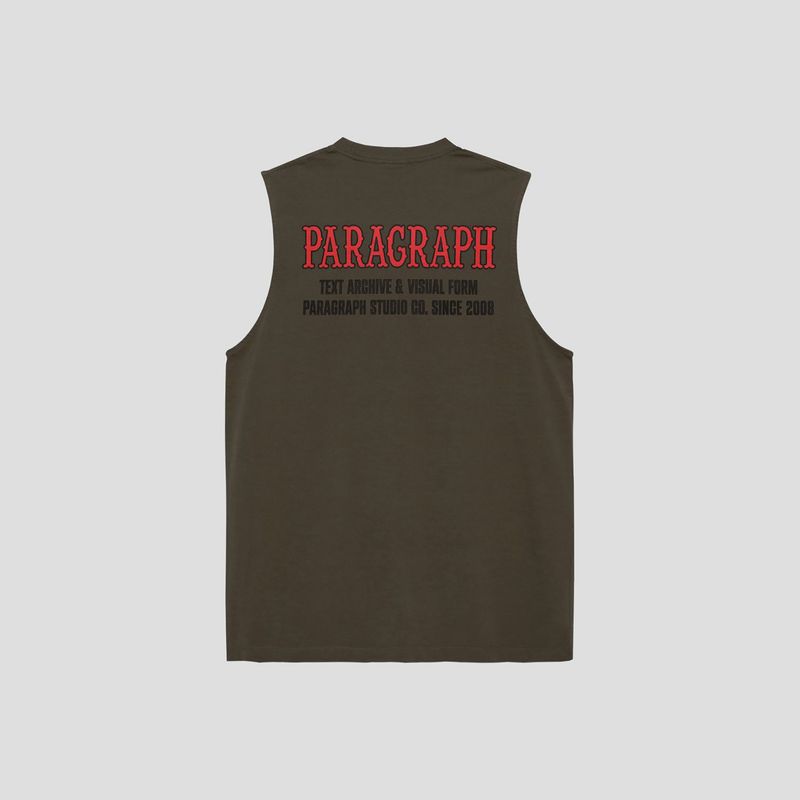PARAGRAPH（パラグラフ）の「DISTORTED ARCH LOGO SLEEVELESS（Tops）」