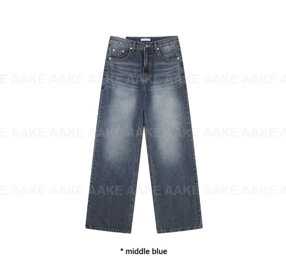 VINTAGE BLUE STRAIGHT DENIM