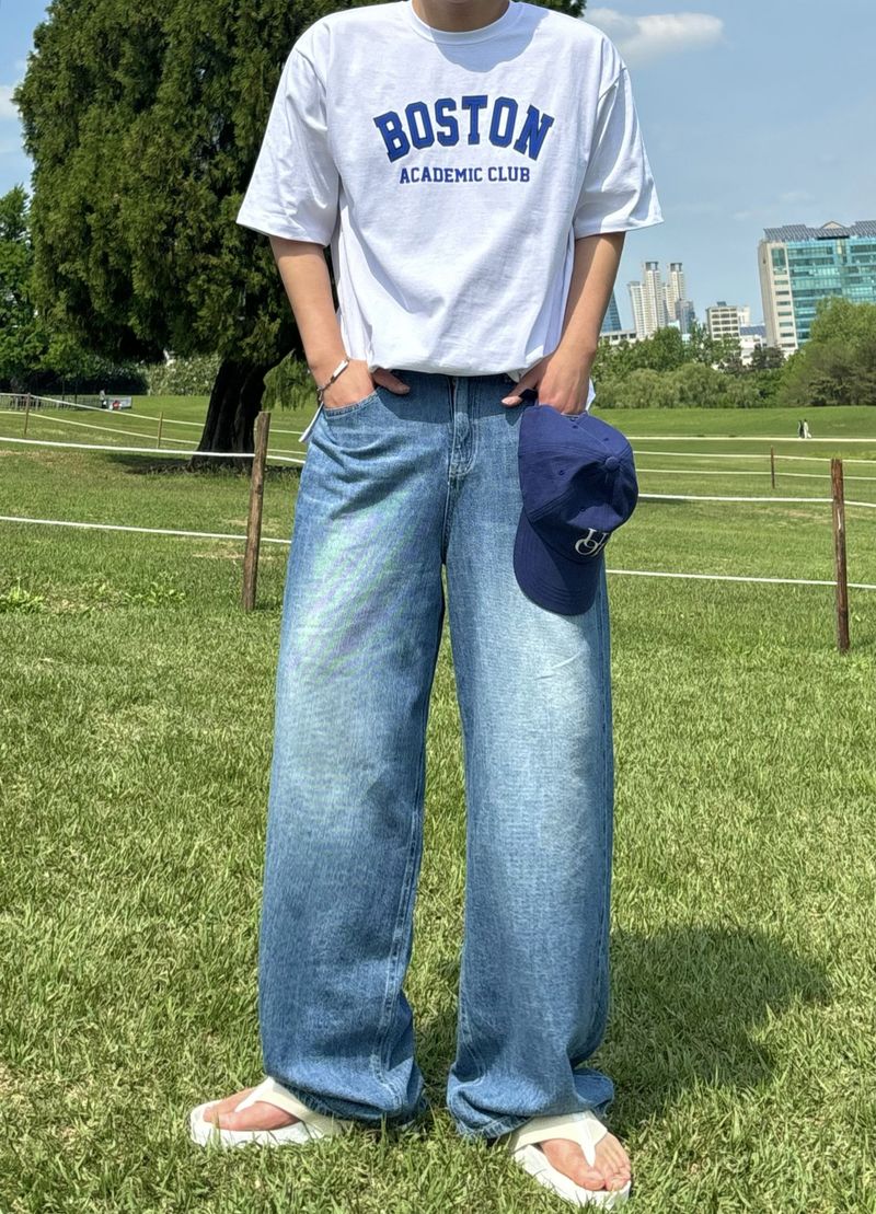 Gonzo Linen Cool Medium Denim Pants