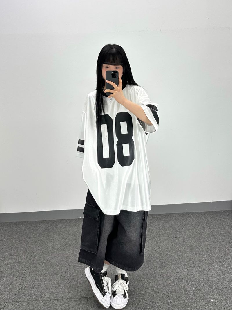 track denim cargo shorts