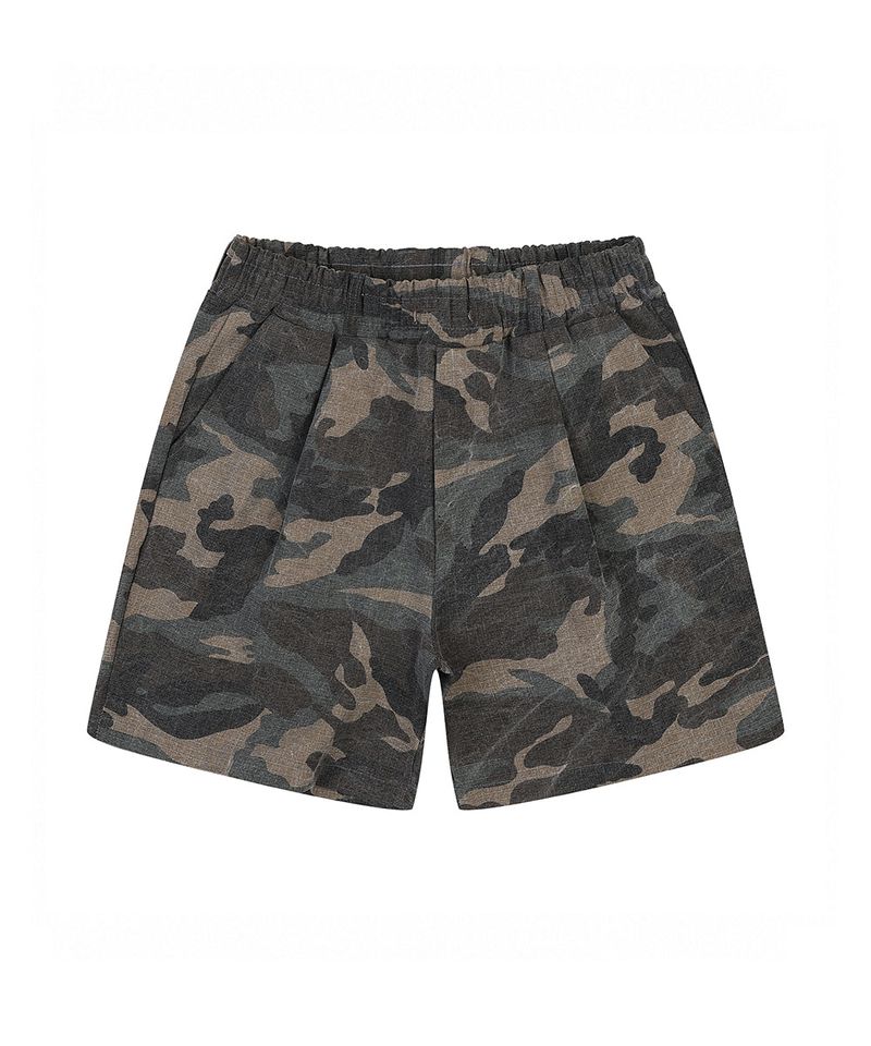 rover camo belted shorts khaki