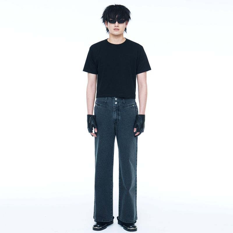 Men's Crop T-Shirt Black