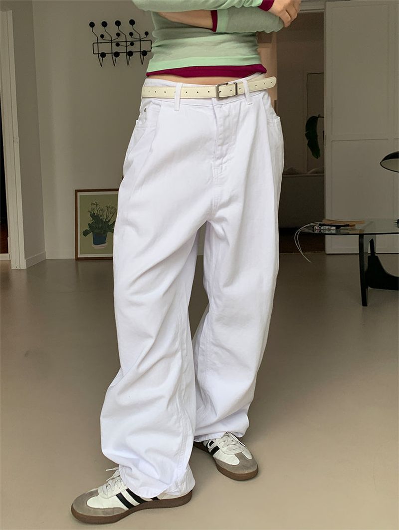 COTTON PINTUCK JEANS (2C)