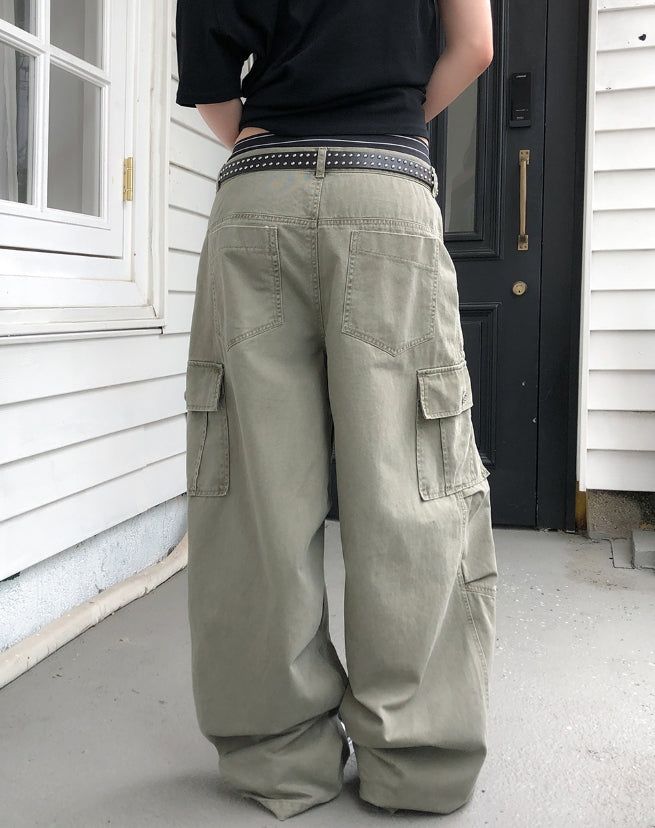 Feud Dyed Washed Cargo Pants