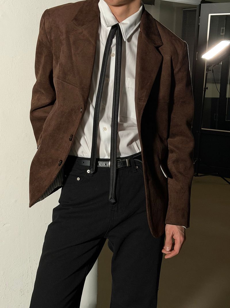 LAURANT（ロラン）の「[Unisex] Suede lining blazer(2color)（Jackets/Outerwear）」