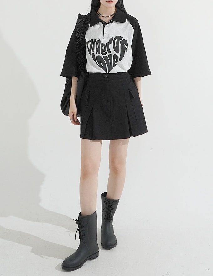 Camilla Pin Tuck Cargo Bending Skirt