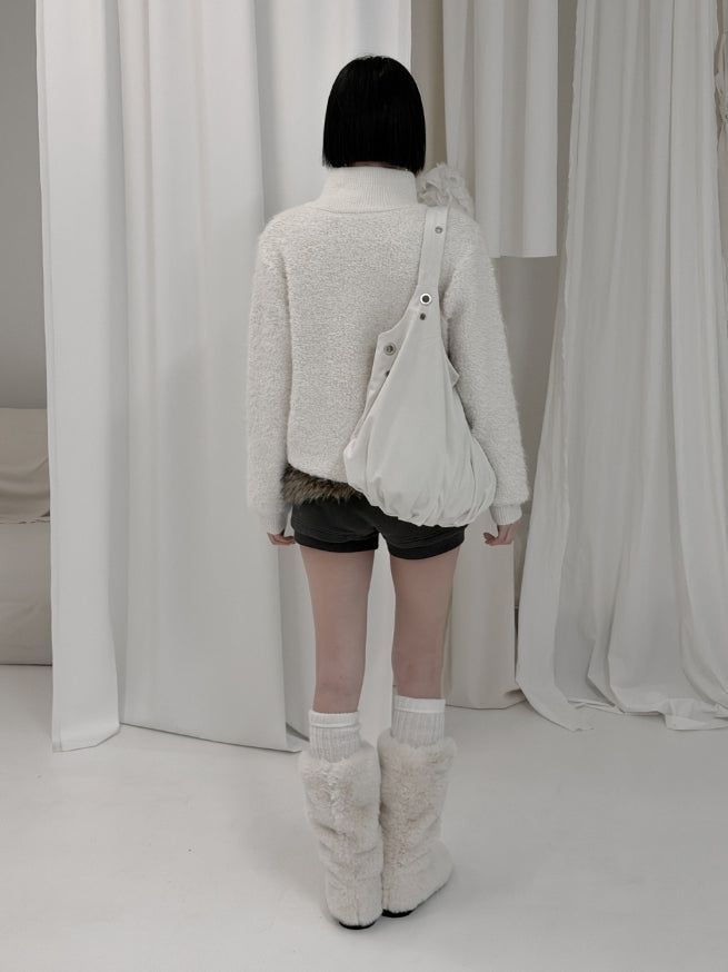 Ketone High Neck Button Cardigan