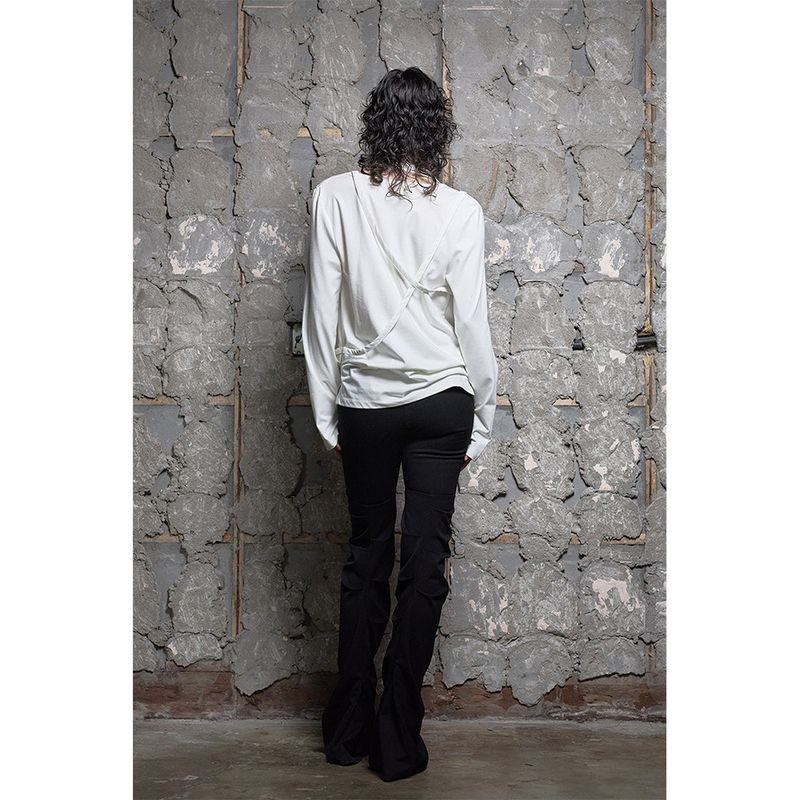 STRAP COWL TOP