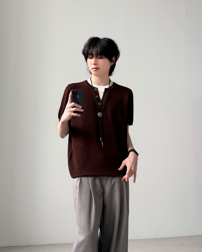 Neuron Layered Half Knit