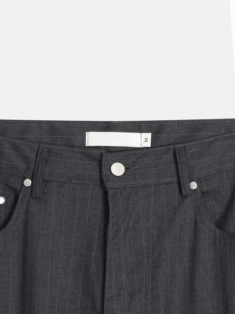Avan stripe rivet slacks