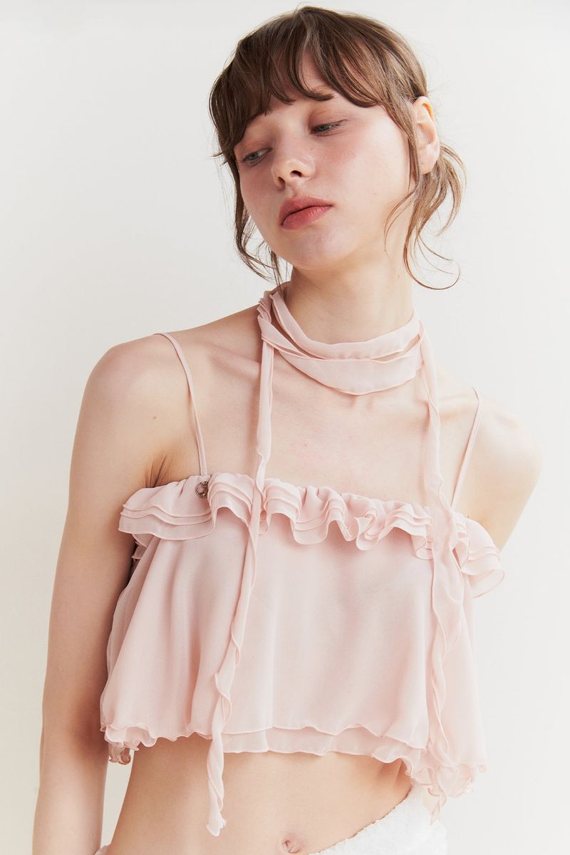 LILY SCARF TOP pink