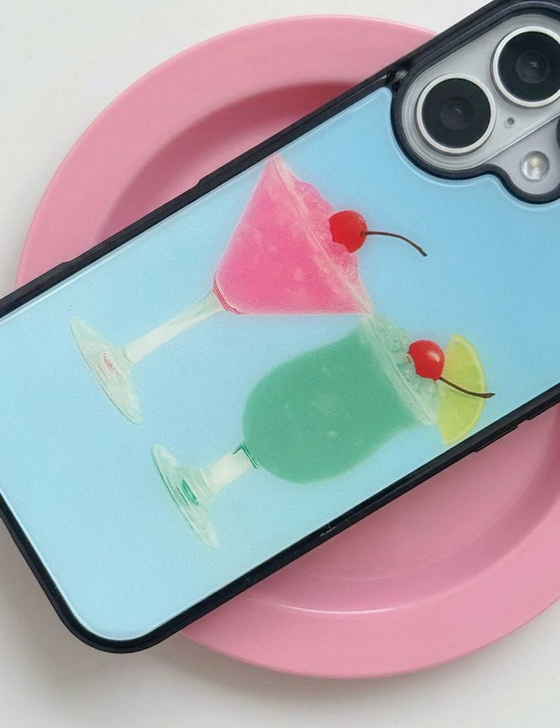 【MADE】Beach Cocktail Glass Bumper Case