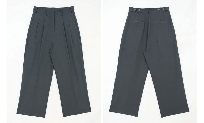 LMN All-Day Pintuck Bejo Wide Slacks (4 colors)