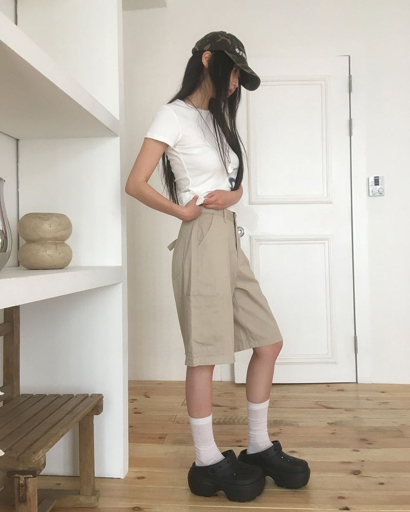 Tipu Vizo Cargo Pocket Cotton Bermuda Pants
